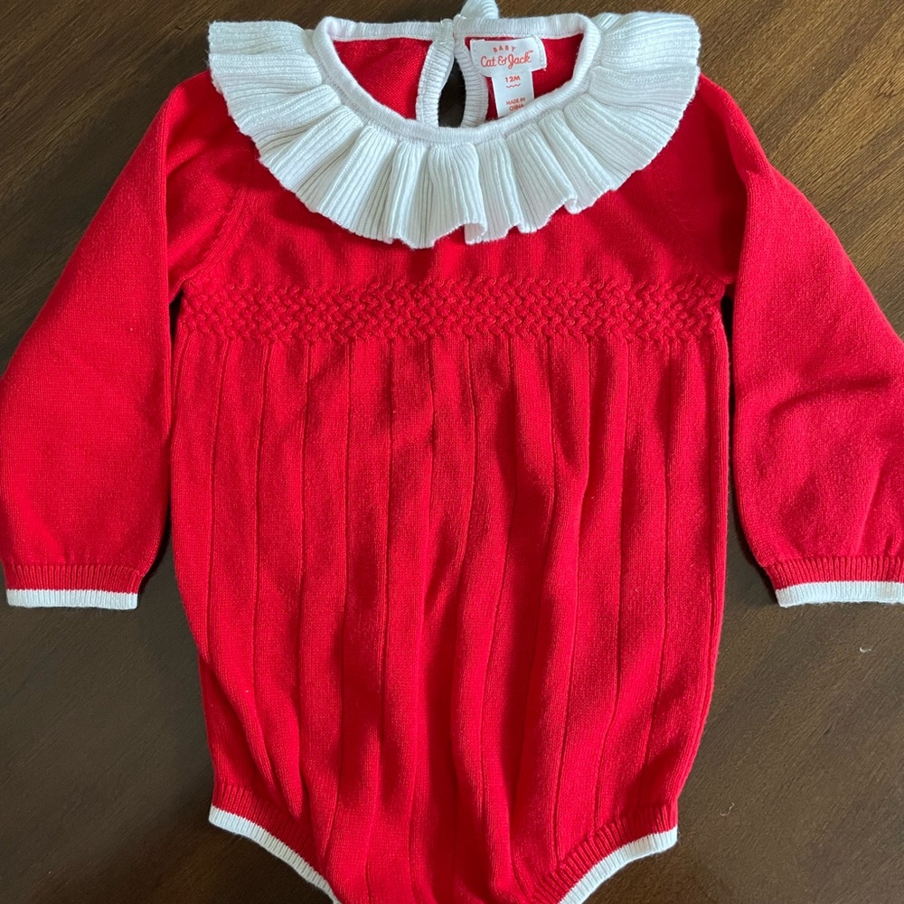 Baby Girl/Toddler Sweater Romper